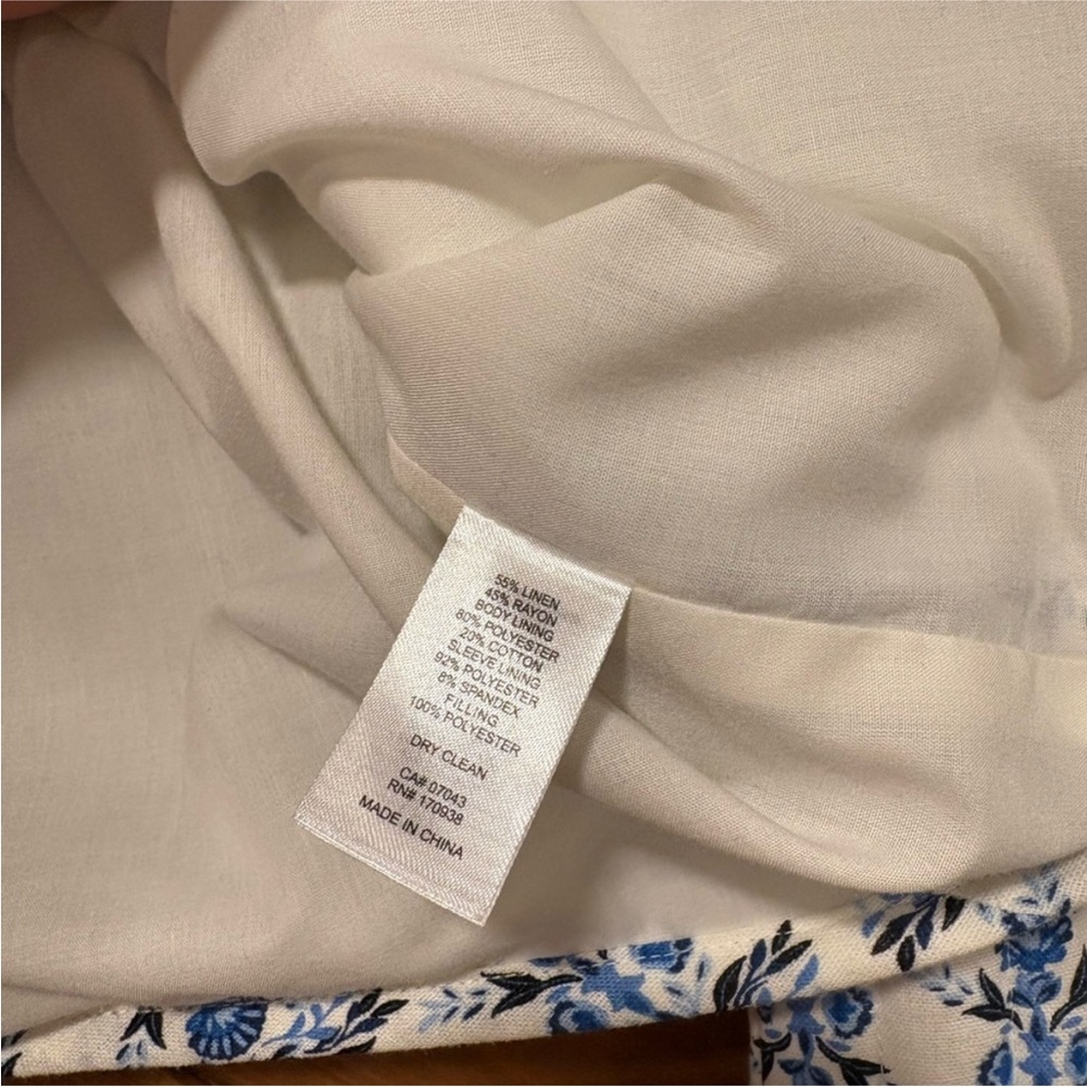 NWT House of Harlow 1960 Blue and White Bomber Quilted Jacket Small - Picture 8 of 9